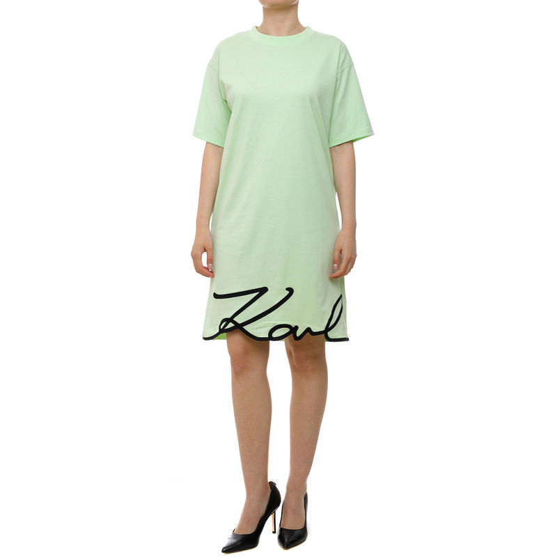 Ženska haljina Karl Lagerfeld karl signature hem dress