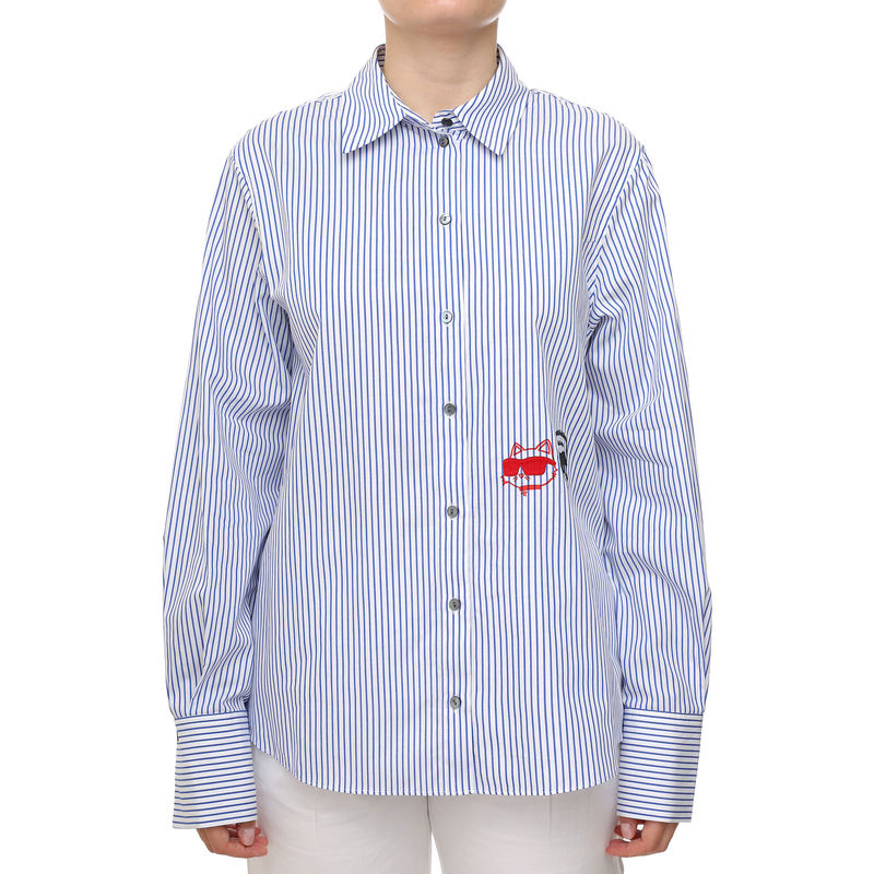 Ženska košulja Karl Lagerfeld ikon duo print shirt