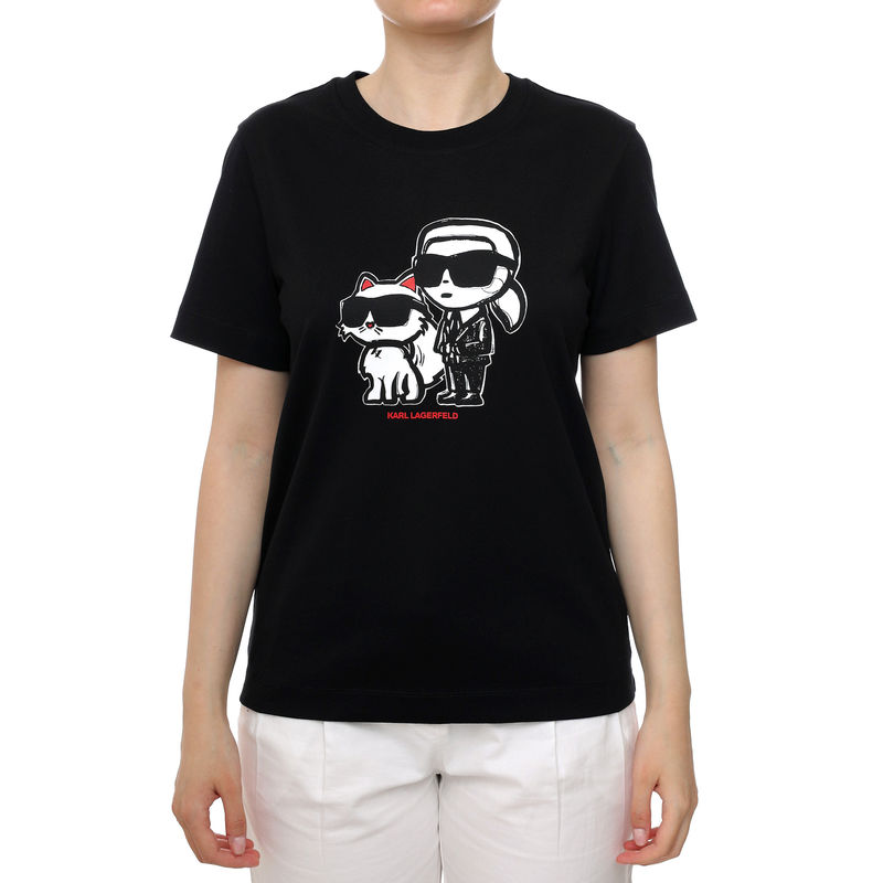 Ženska majica Karl Lagerfeld ikon sketch duo t-shirt
