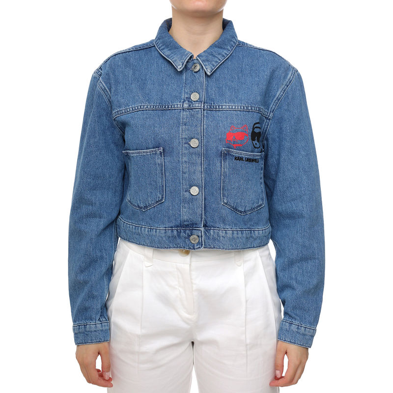 Ženska prolećna jakna Karl Lagerfeld ikon duo denim jacket