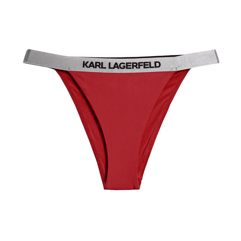 Ženski kupaći donji deo Karl Lagerfeld Logo Bikini Bottom