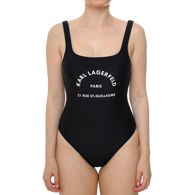Ženski kupaći Karl Lagerfeld rsg logo cheeky swimsuit