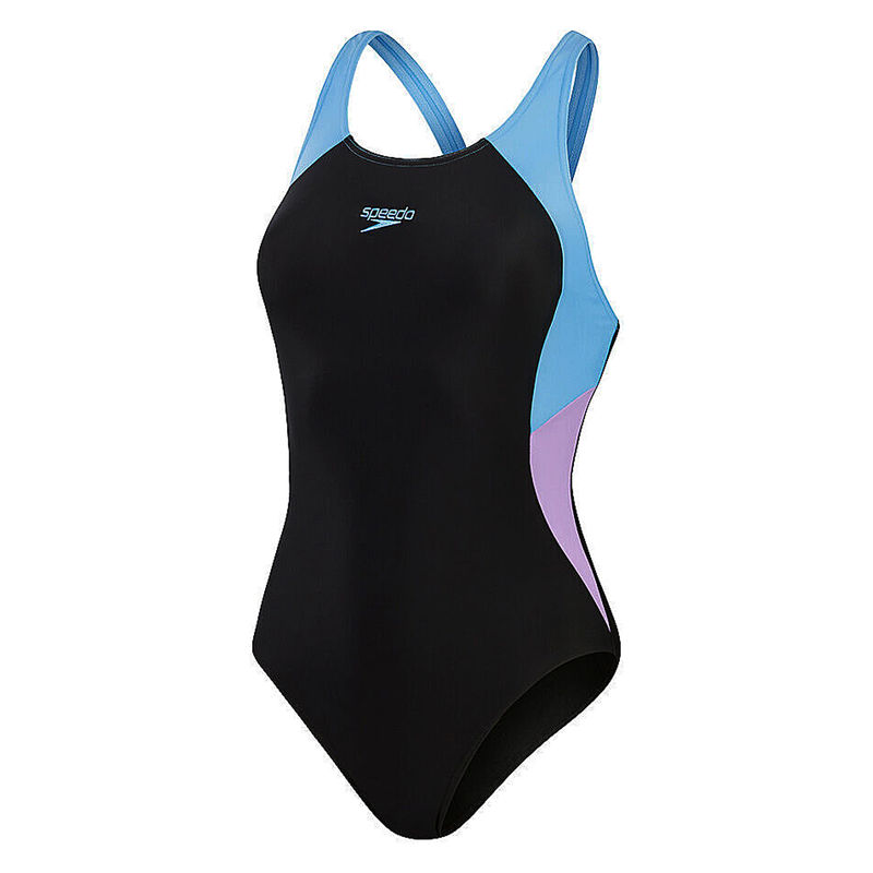 Ženski kupaći Speedo Colbl Spl Mbk 1Pc Af Black/Purple