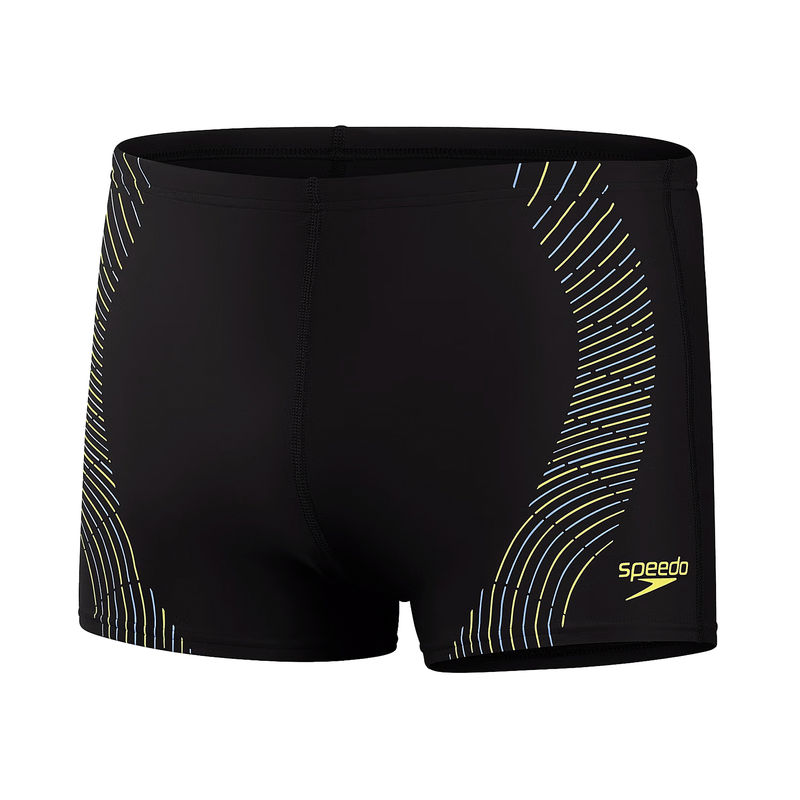 Muški kupaći Speedo TECH PRNT ASHT AM BLACK/YELLOW