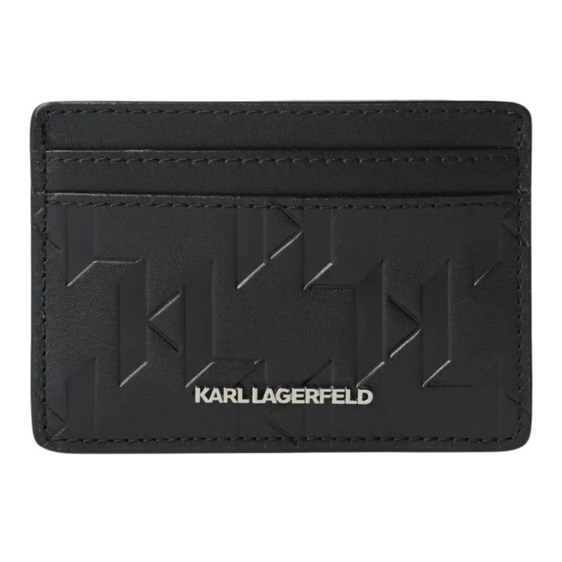 Muška futrola za kartice Karl Lagerfeld k/loom leather cardholder