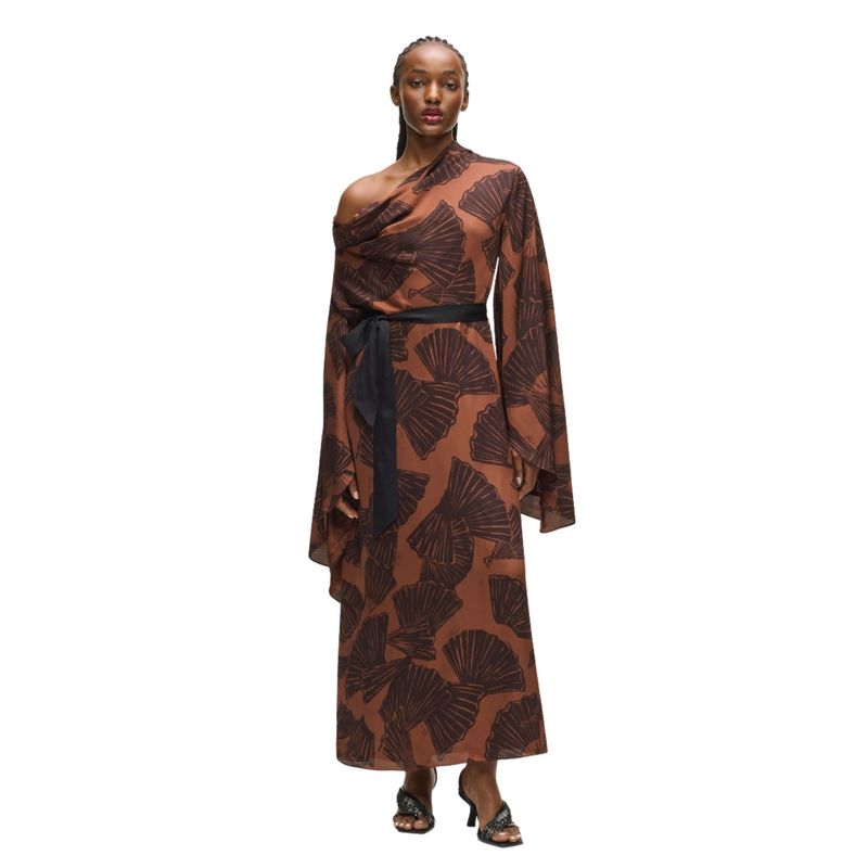 Ženska haljina Karl Lagerfeld printed fluid kaftan