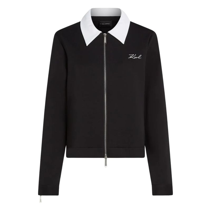 Ženska jakna Karl Lagerfeld bw two way zip up
