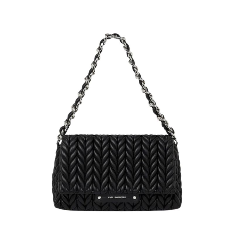 Ženska torba Karl Lagerfeld k/weave md flap shb chain