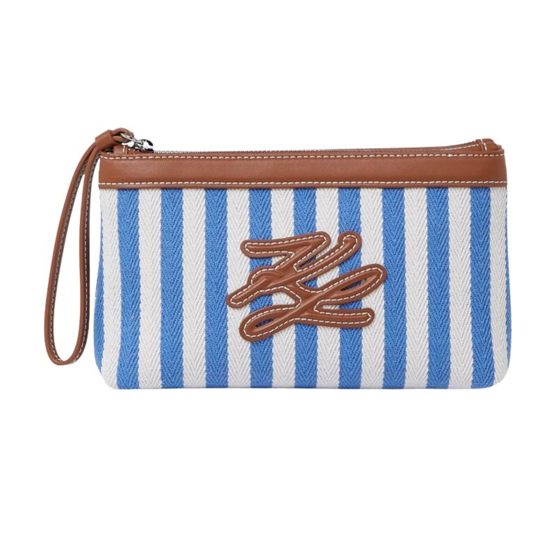 Ženski neseser Karl Lagerfeld k/autograph stripe pouch