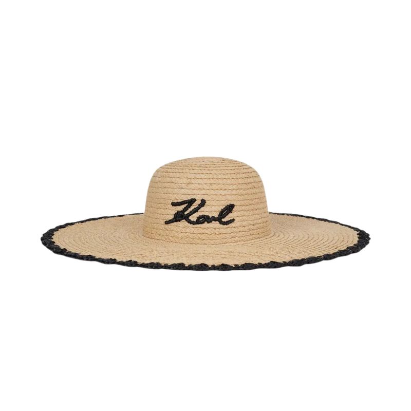Ženska fedora Karl Lagerfeld k/signature beach hat