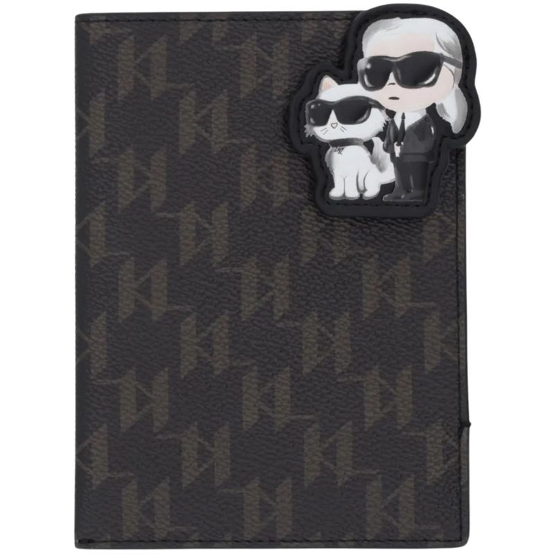 Ženska futrola za kartice Karl Lagerfeld ikon monogram cc passport case
