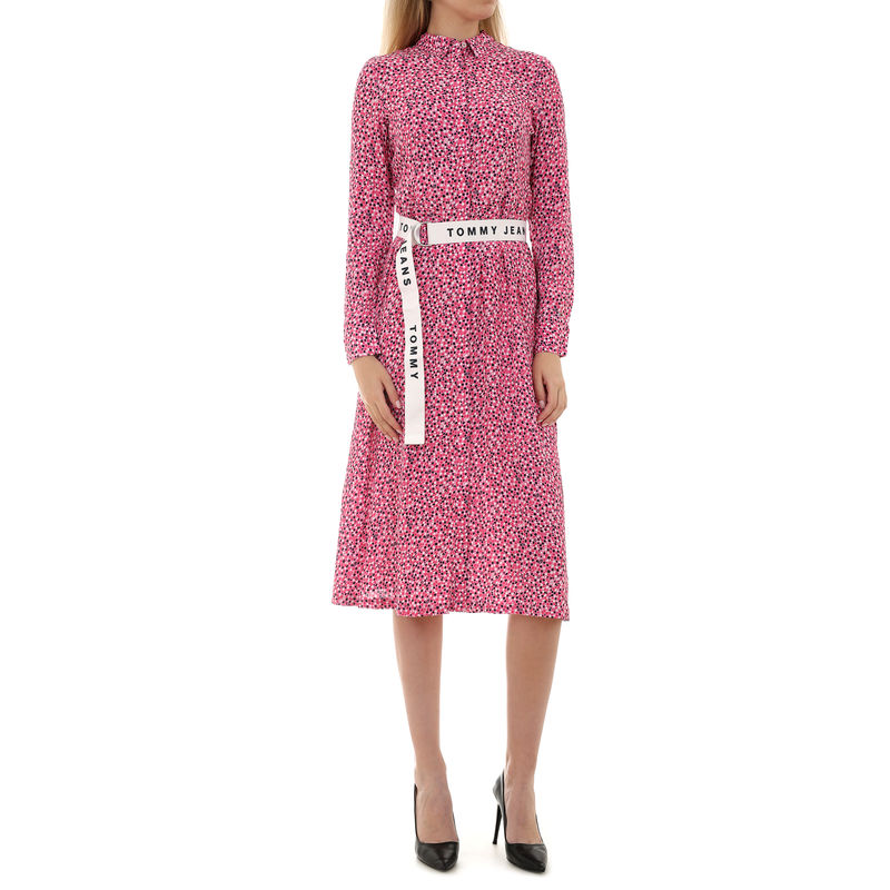 Ženska haljina Tommy Hilfiger TJW PRINTED SHIRT DRESS