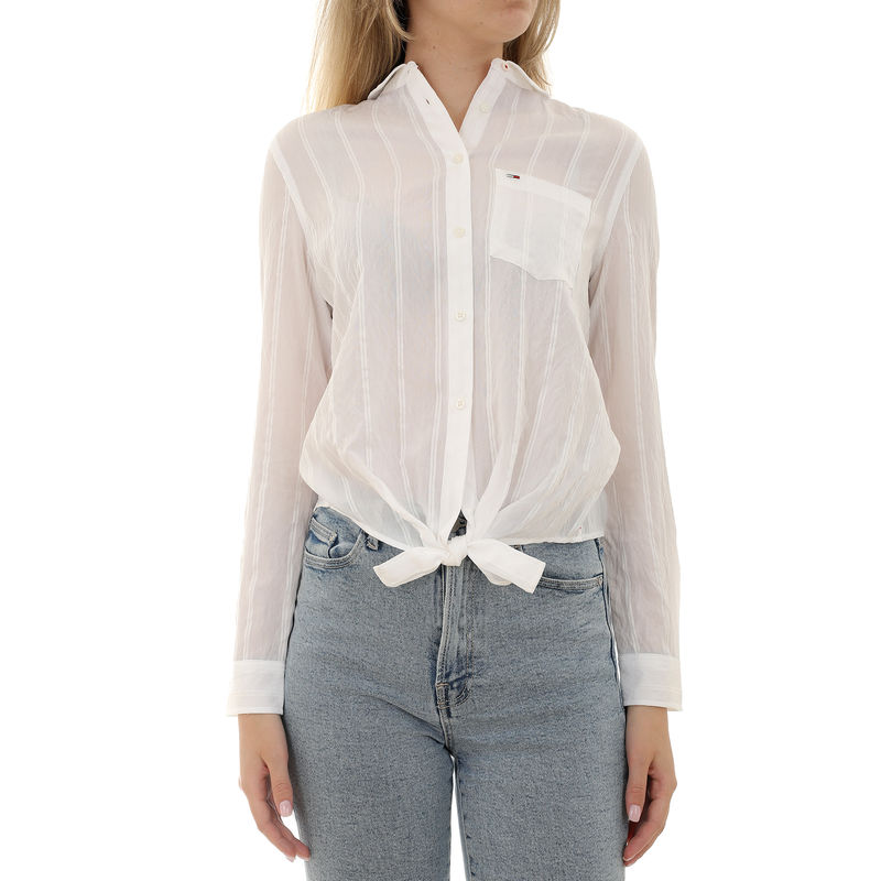 Ženska košulja Tommy Hilfiger TJW FRONT KNOT SHIRT