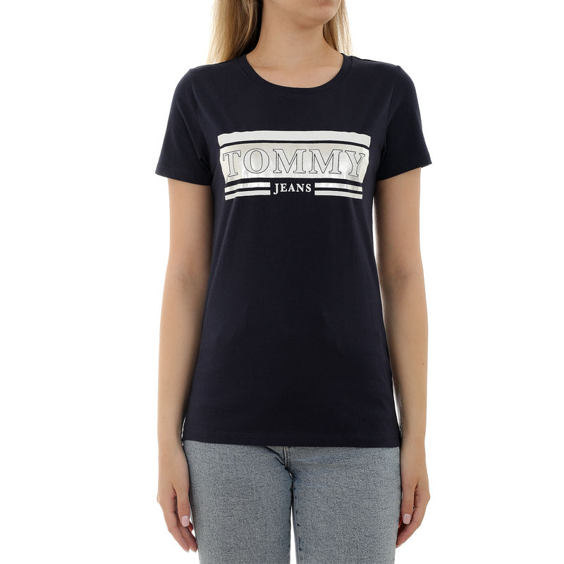 Ženska majica Tommy Hilfiger TJW METALLIC LOGO TEE