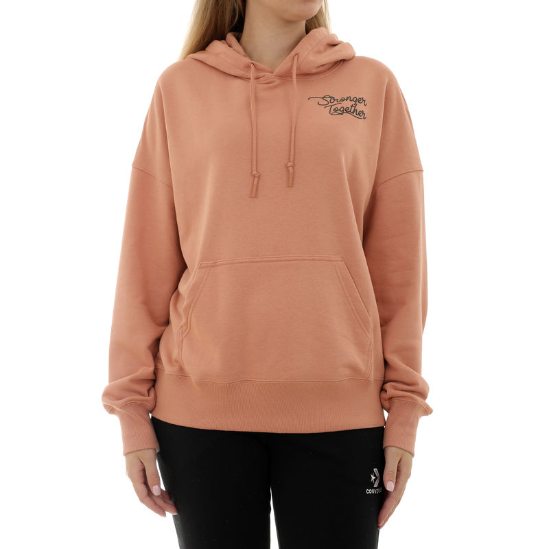 Ženski duks Converse WMN STRONGER TOGETHER OS HOODIE GOL