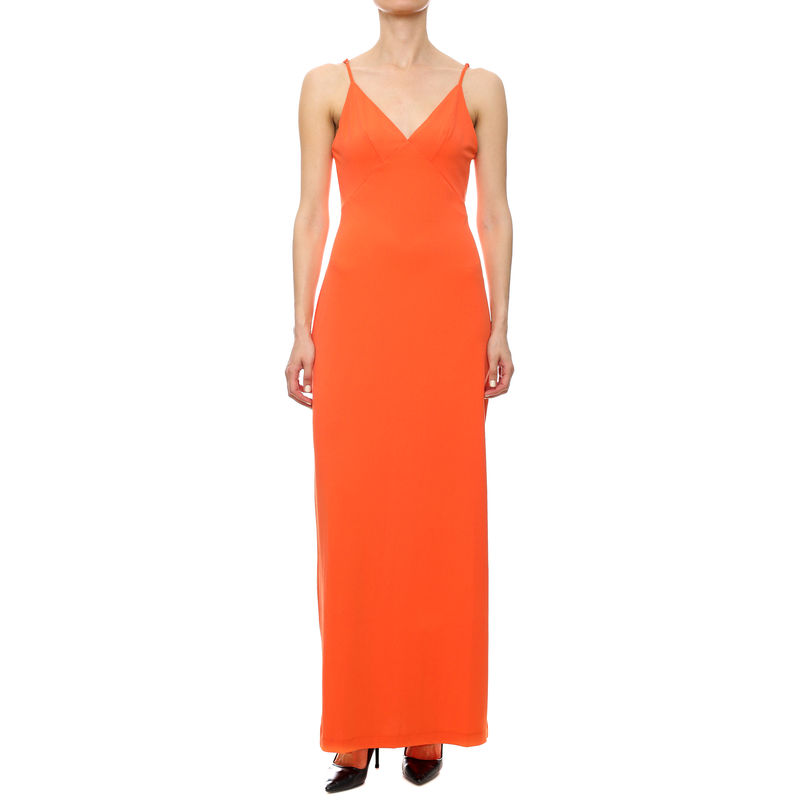 Ženska haljina Guess Micro straps ramsha long dress