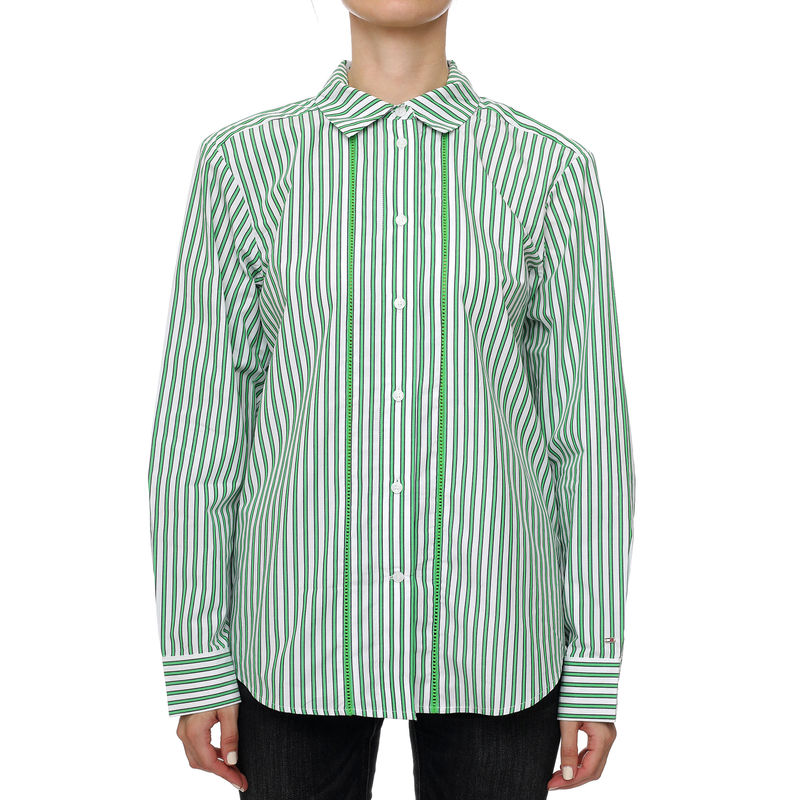 Ženska košulja Tommy Hilfiger Org Co Stripe Relaxed Shirt Ls