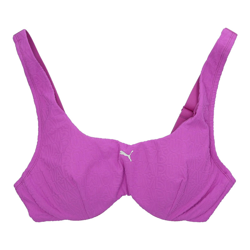 Ženski kupaći gornj deo Puma Swim women jacquard scoop top