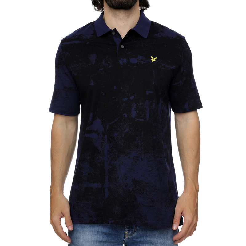 Muška majica Lyle&Scott Erosion Print Polo Shirt
