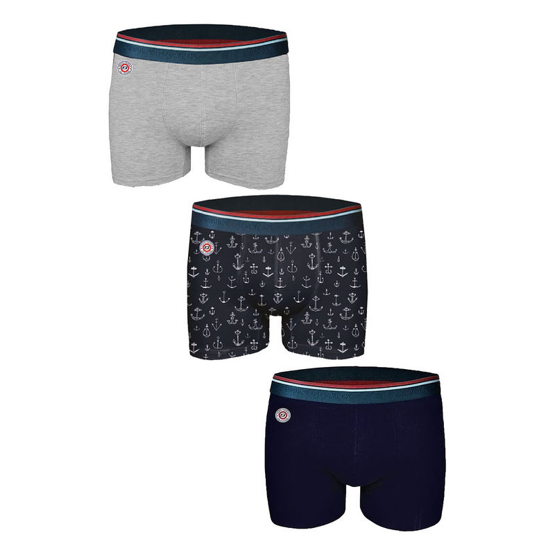 Muške bokserice John Frank 3 PACK MARIN BOXER