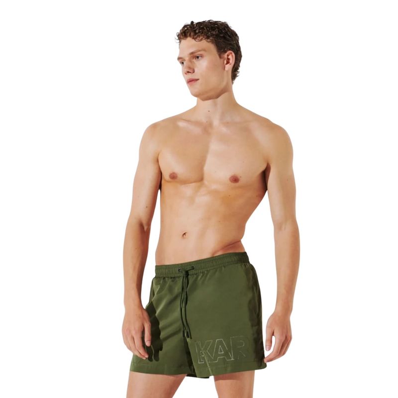 Muški šorc za kupanje Karl Lagerfeld metallic logo short boardshort