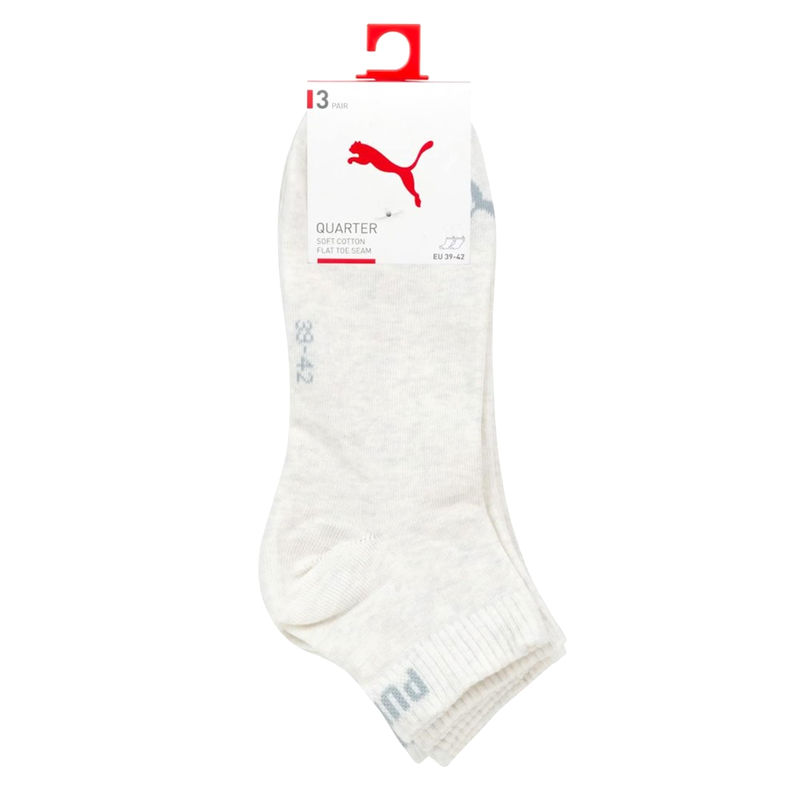 Unisex čarape Puma Unisex quarter plain 3p