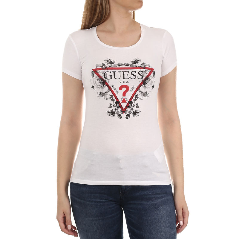 Ženska majica Guess SS CN ROSES TEE