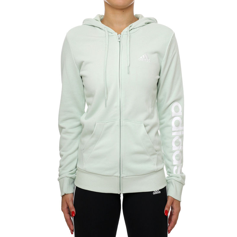 Ženski duks adidas W LIN FT FULL ZIP HOODY
