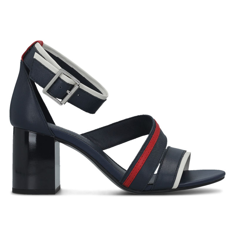 Ženske sandale Tommy Hilfiger TOMMY STRIPY MID HEEL SANDAL