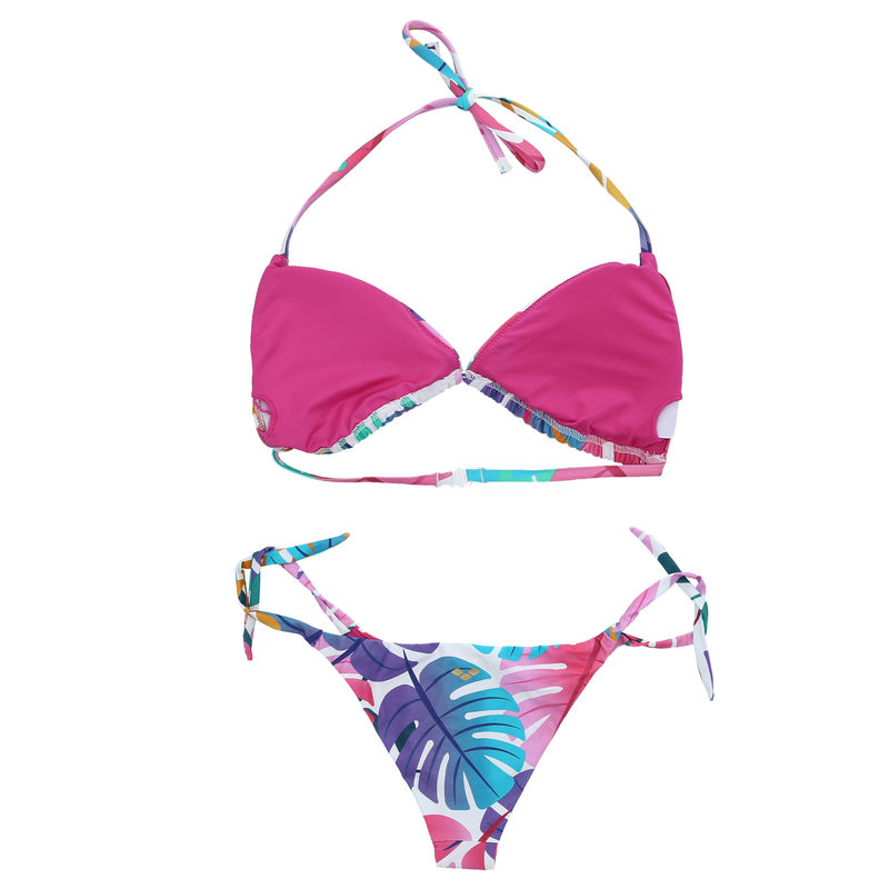Arena Bikini A Triangolo Donna Allover, Tessuto MaxFit, Resistente A Cloro E Sale, Protezione UV 50+, Taglie Disponibili
