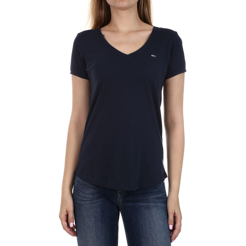 Ženska majica Tommy Hilfiger SOFT JERSEY V-NECK TEE