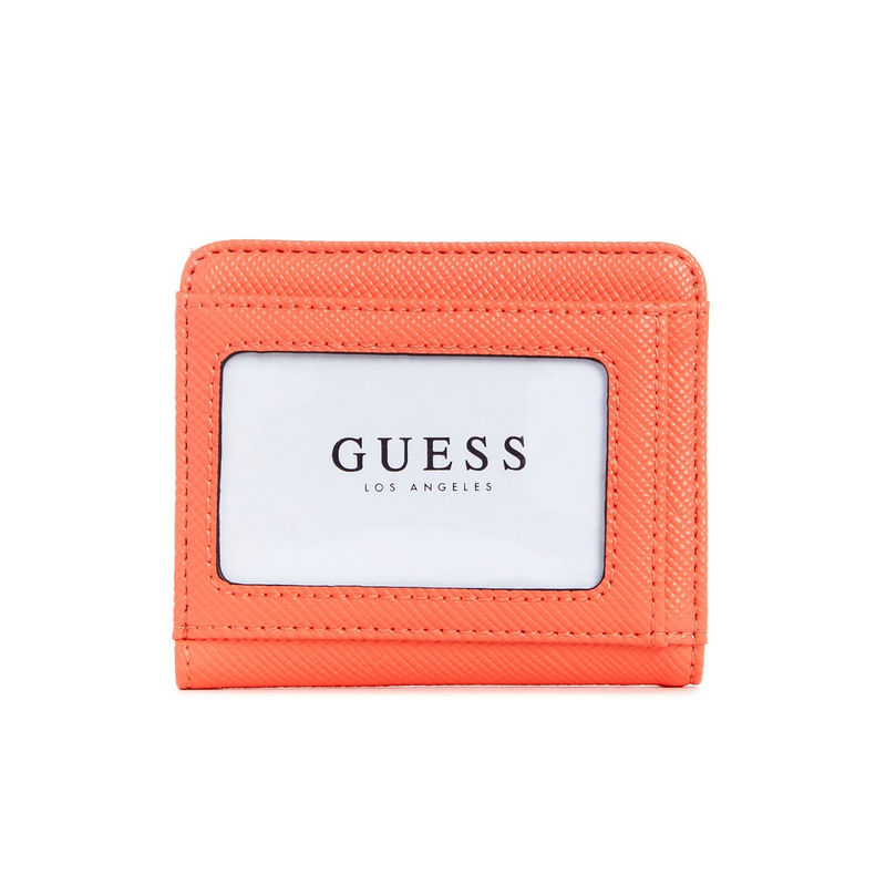 GUESS Laurel Slg Small Card & Coin Purse Apricot Cream SWZG8500440