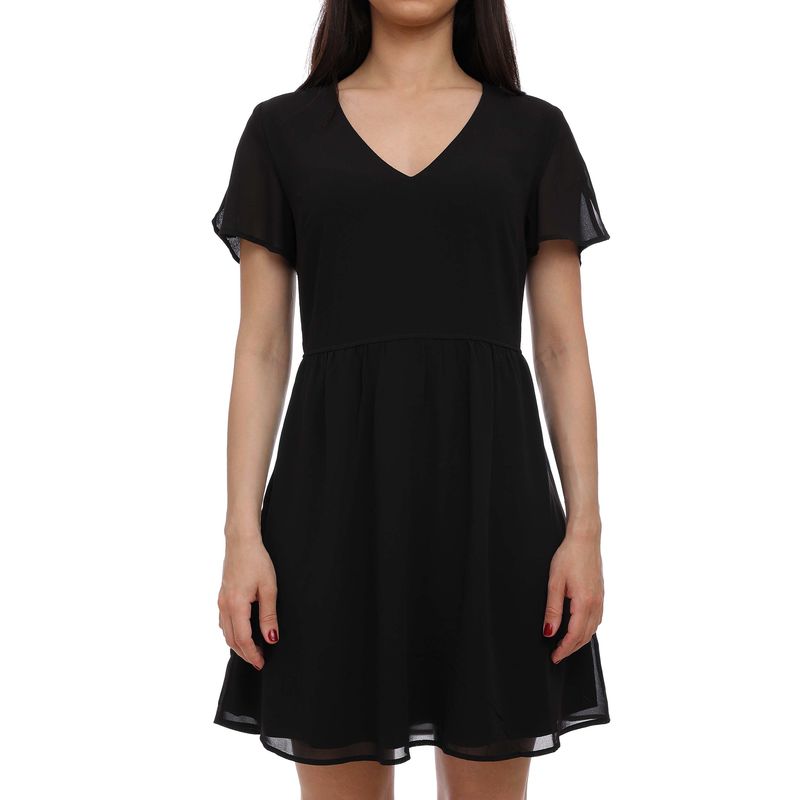 Ženska haljina Calvin Klein V-NECK CHIFFON DRESS