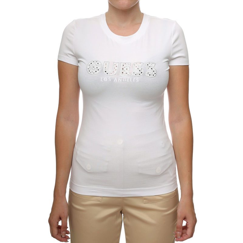 Ženska majica Guess Ss Cn Sangallo Tee