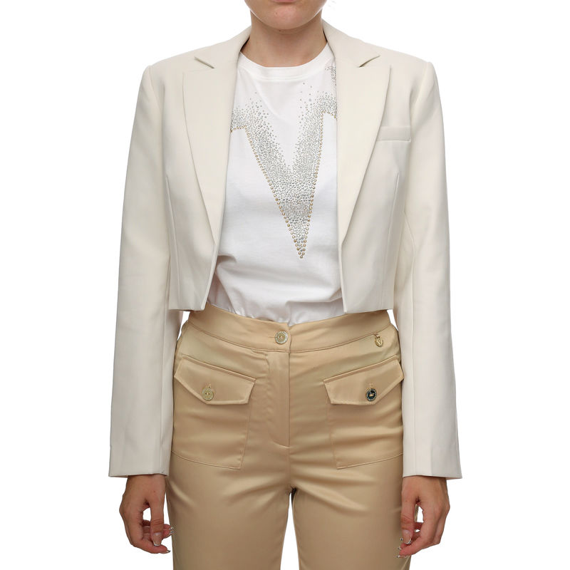 Ženski sako Lola By Maite Monochrome cropped blazer