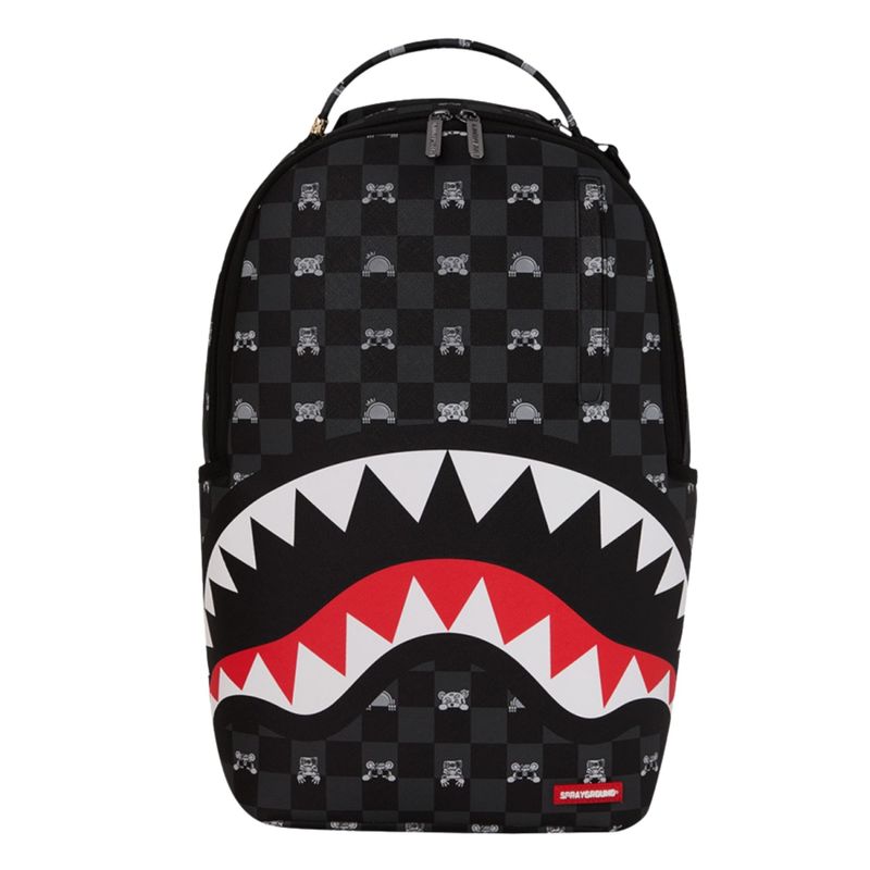 Unisex ranac Sprayground Gray peeking character check backpack