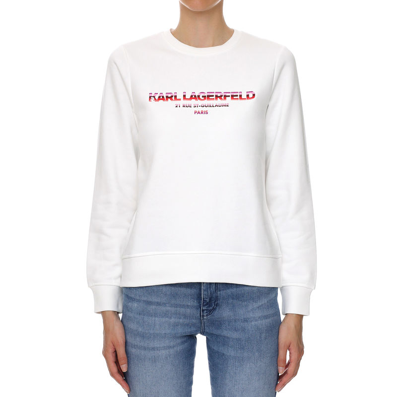 Ženski duks Karl Lagerfeld GRAPHIC LOGO SWEATSHIRT