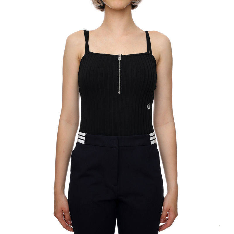 Ženski top Calvin Klein Zipper Rib Strappy Body