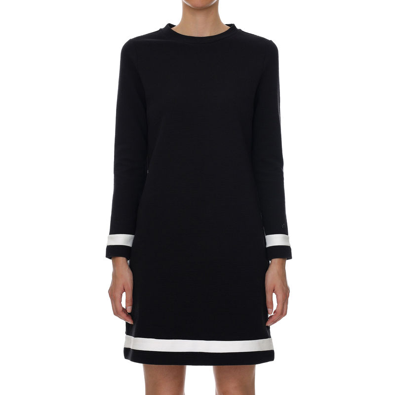 Ženska haljina Calvin Klein OTTOMAN COLOUR BLOCK LS DRESS