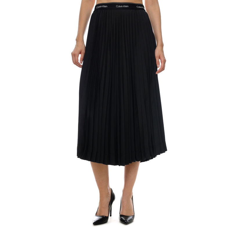 Ženska suknja Calvin Klein SUNRAY PLEAT MIDI SKIRT