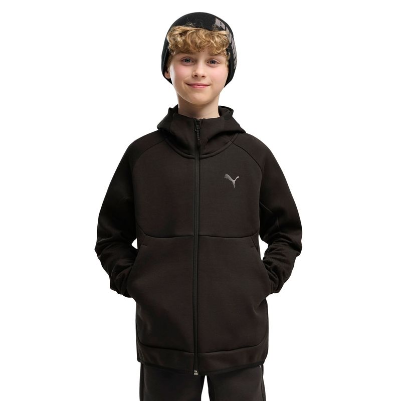 Dečiji duks sa zipom i kapuljačom Puma Tech Elevated full-zip hoodie dk b