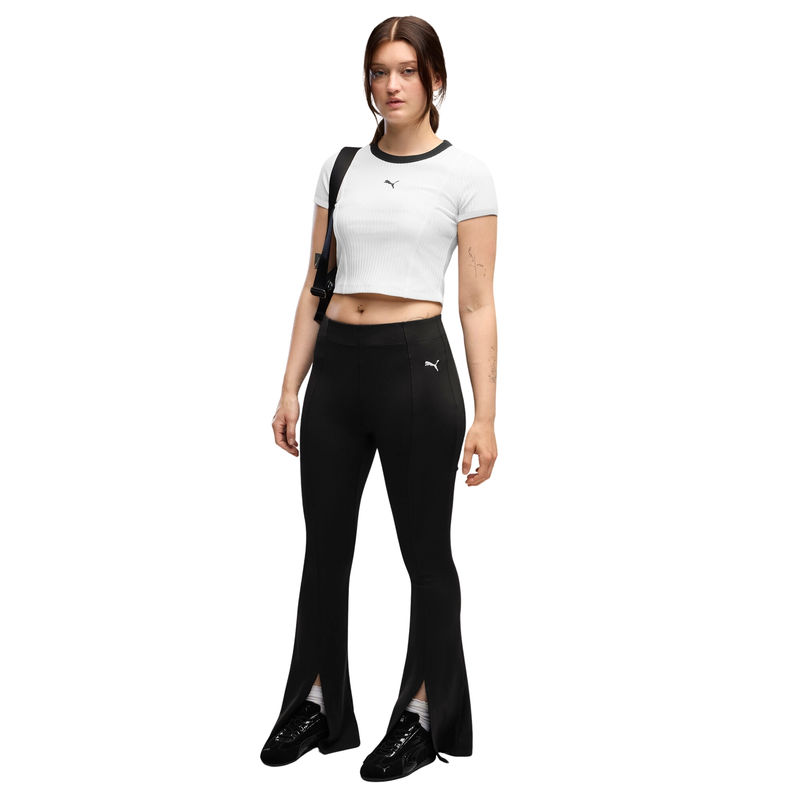 Ženska trenerka donji deo Puma Ess flared pintuck tights