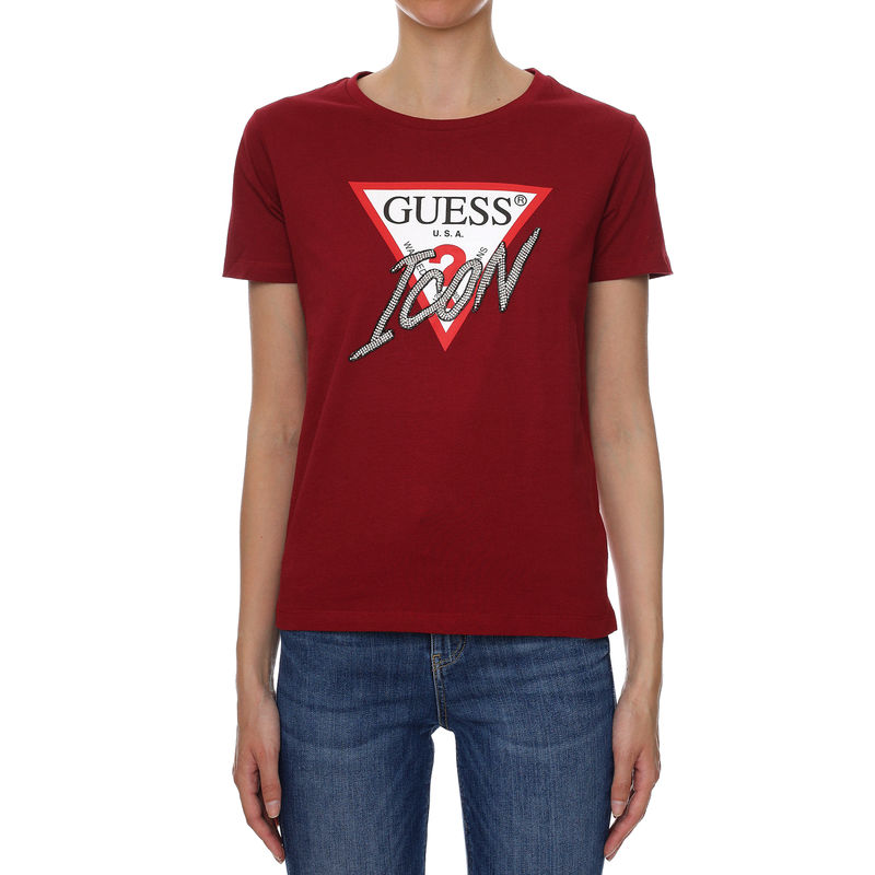 Ženska majica Guess JEANS SS CN ICON TEE