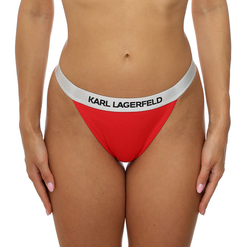 Ženski kupaći donji deo Karl Lagerfeld Logo Bikini Bottom