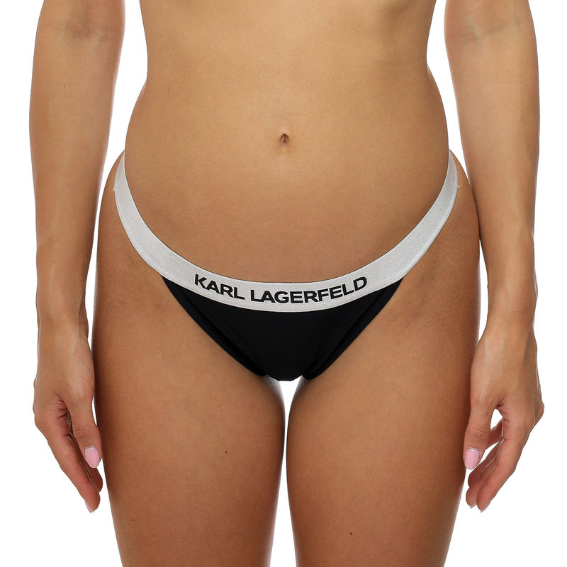 Ženski kupaći donji deo Karl Lagerfeld Logo Bikini Bottom