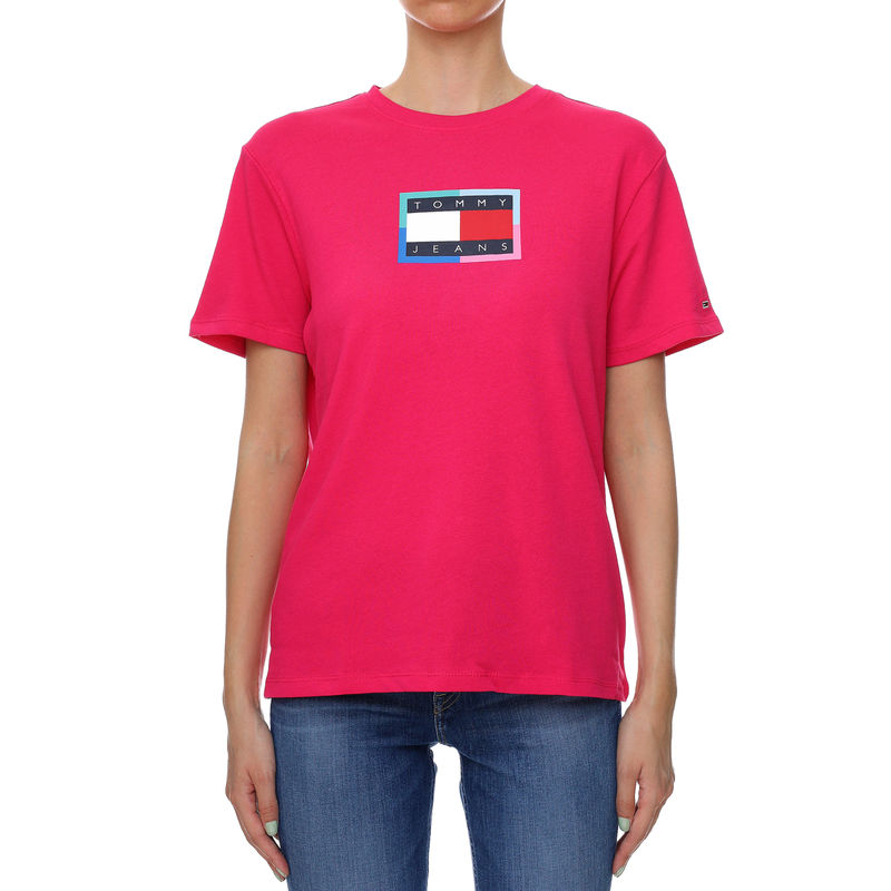 Ženska majica Tommy Hilfiger RELAXED MULTI FLAG TEE