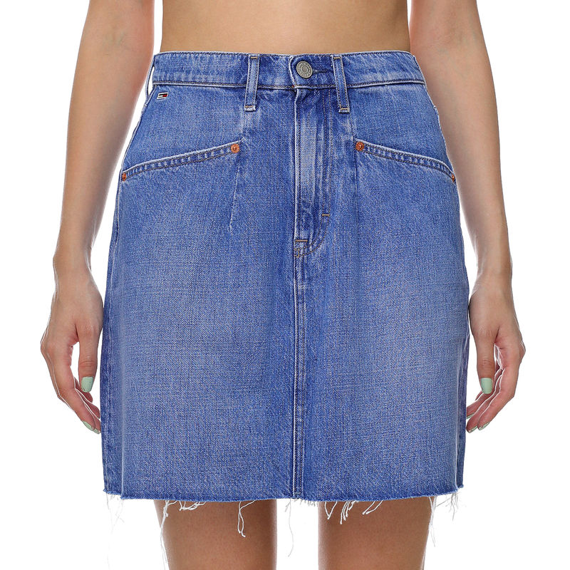 Ženska suknja Tommy Hilfiger MOM DENIM SKIRT DART AE633 HYMBR