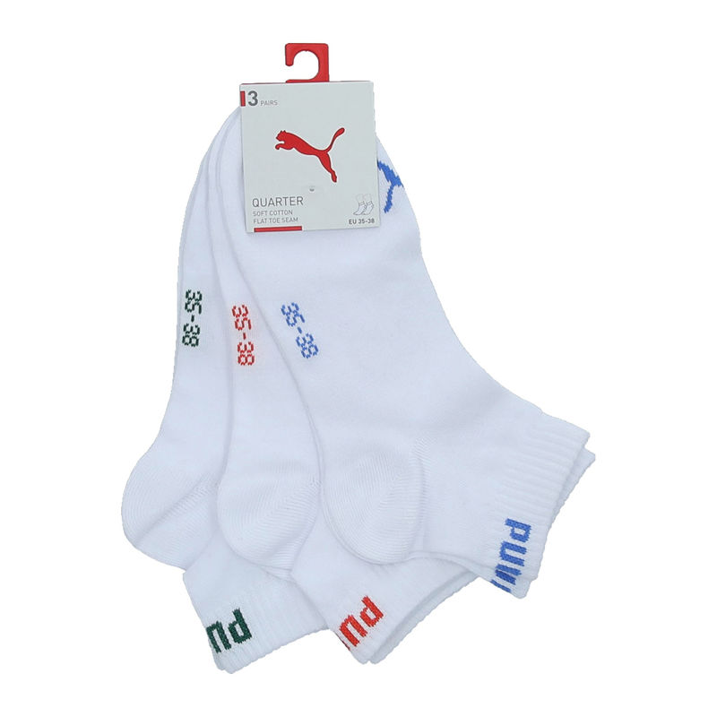 Unisex čarape Puma Unisex Quarter Plain 3P