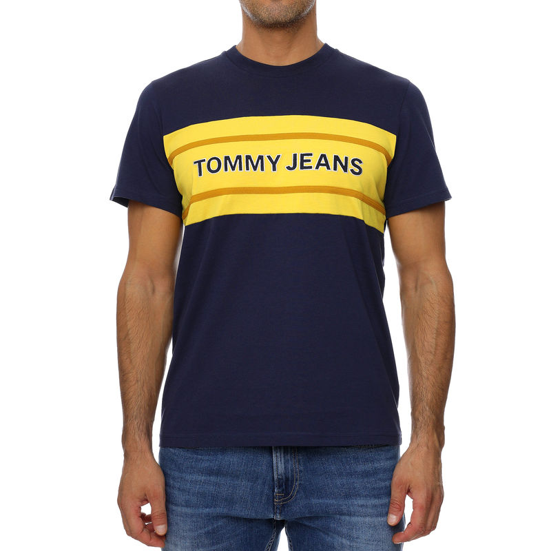 Muška majica Tommy Hilfiger STRIPE COLORBLOCK TEE