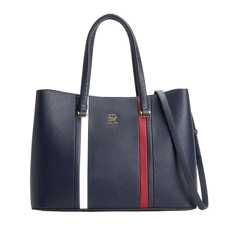 Ženska torba Tommy Hilfiger Th Emblem Satchel Corp